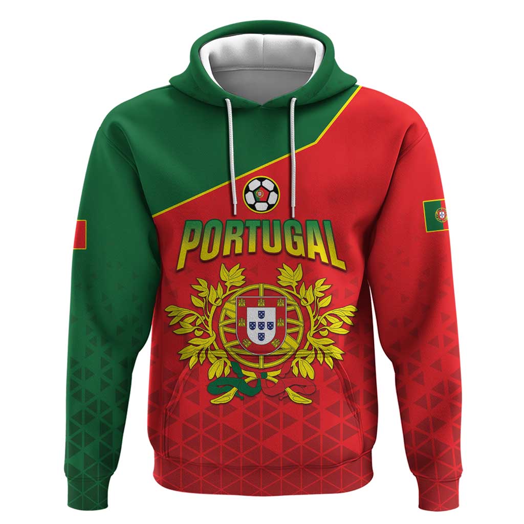 Custom Portugal 2024 Football Hoodie Go Champions A Selecao das Quinas LT05 - Wonder Print Shop