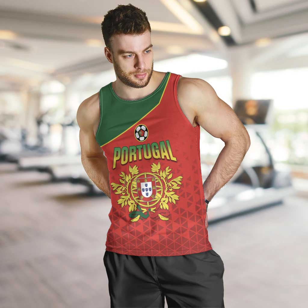 Custom Portugal 2024 Football Men Tank Top Go Champions A Selecao das Quinas LT05 - Wonder Print Shop