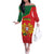 Custom Portugal 2024 Football Off The Shoulder Long Sleeve Dress Go Champions A Selecao das Quinas LT05 - Wonder Print Shop