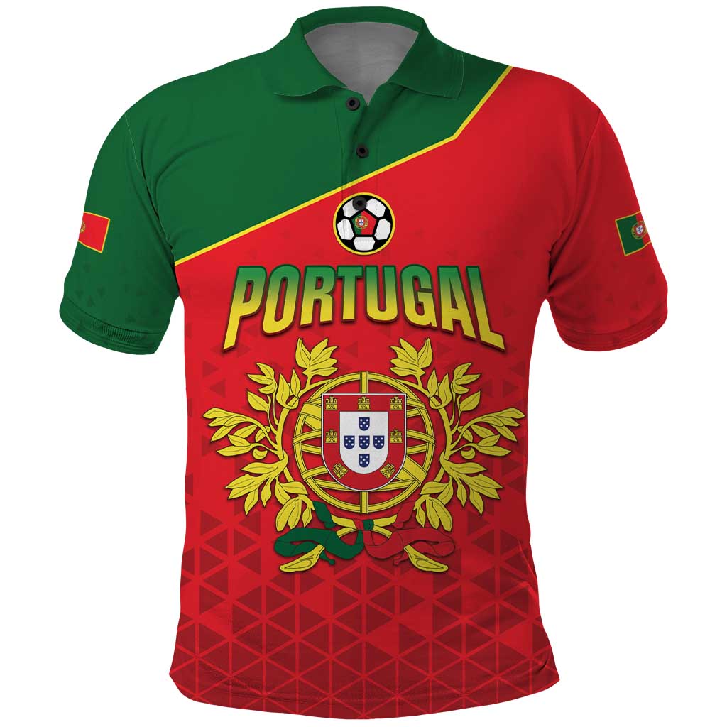 Custom Portugal 2024 Football Polo Shirt Go Champions A Selecao das Quinas LT05 - Wonder Print Shop