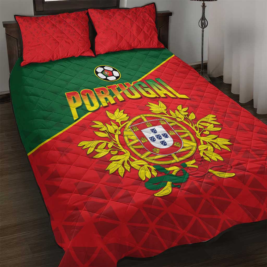 Portugal 2024 Football Quilt Bed Set Go Champions A Selecao das Quinas LT05 - Wonder Print Shop