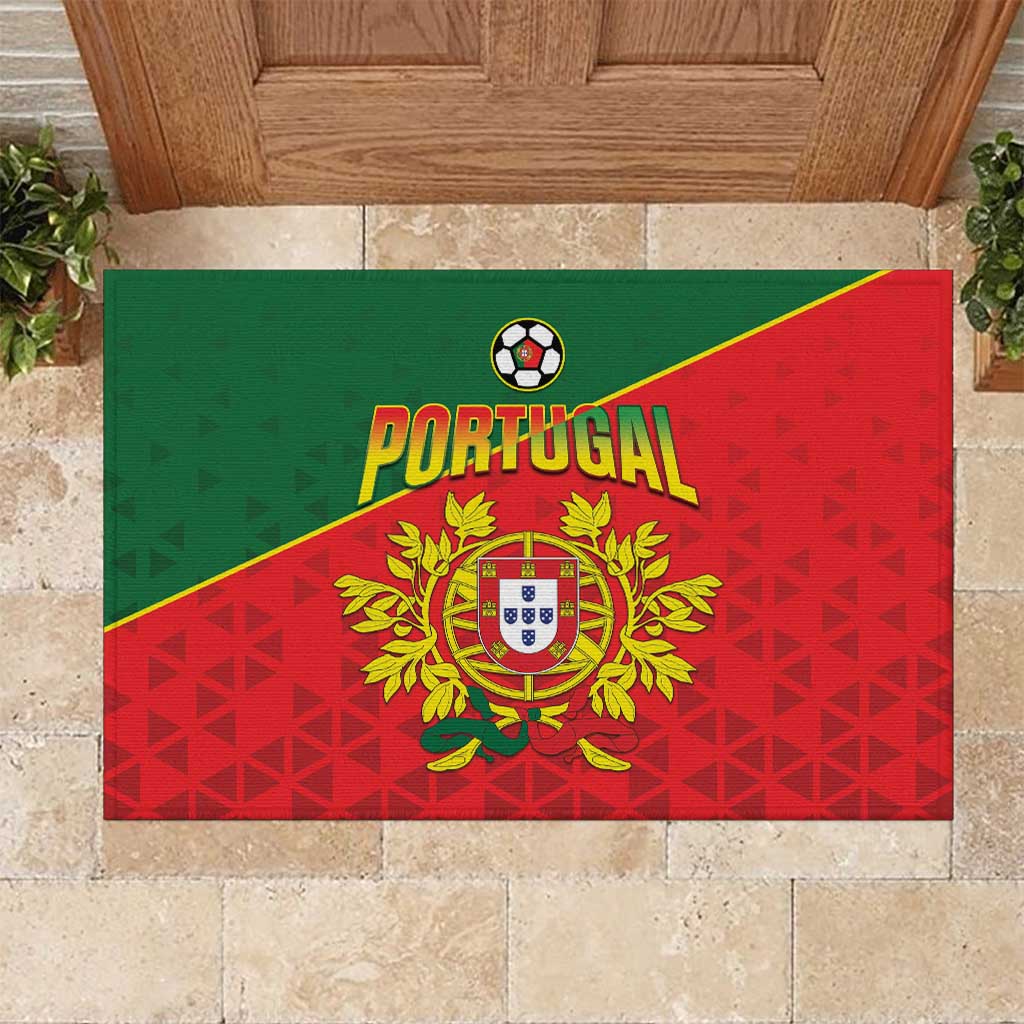 Portugal 2024 Football Rubber Doormat Go Champions A Selecao das Quinas LT05 - Wonder Print Shop