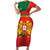 Custom Portugal 2024 Football Short Sleeve Bodycon Dress Go Champions A Selecao das Quinas LT05 - Wonder Print Shop