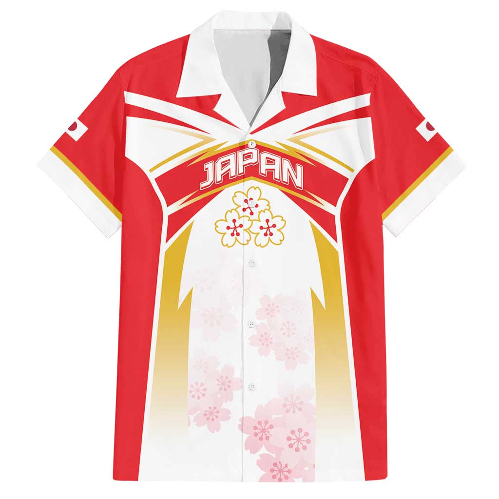 Custom Japan Rugby 2024 Hawaiian Shirt Go Cherry Blossoms LT05 - Wonder Print Shop