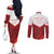 Custom Canada Rugby 2024 Couples Matching Off The Shoulder Long Sleeve Dress and Long Sleeve Button Shirt Go Canada Simple Style