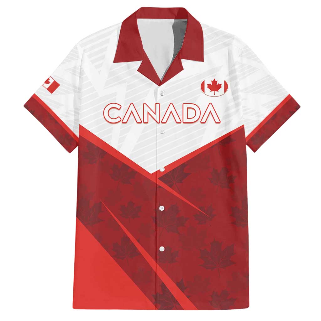 Custom Canada Rugby 2024 Hawaiian Shirt Go Canada Simple Style LT05 - Wonder Print Shop