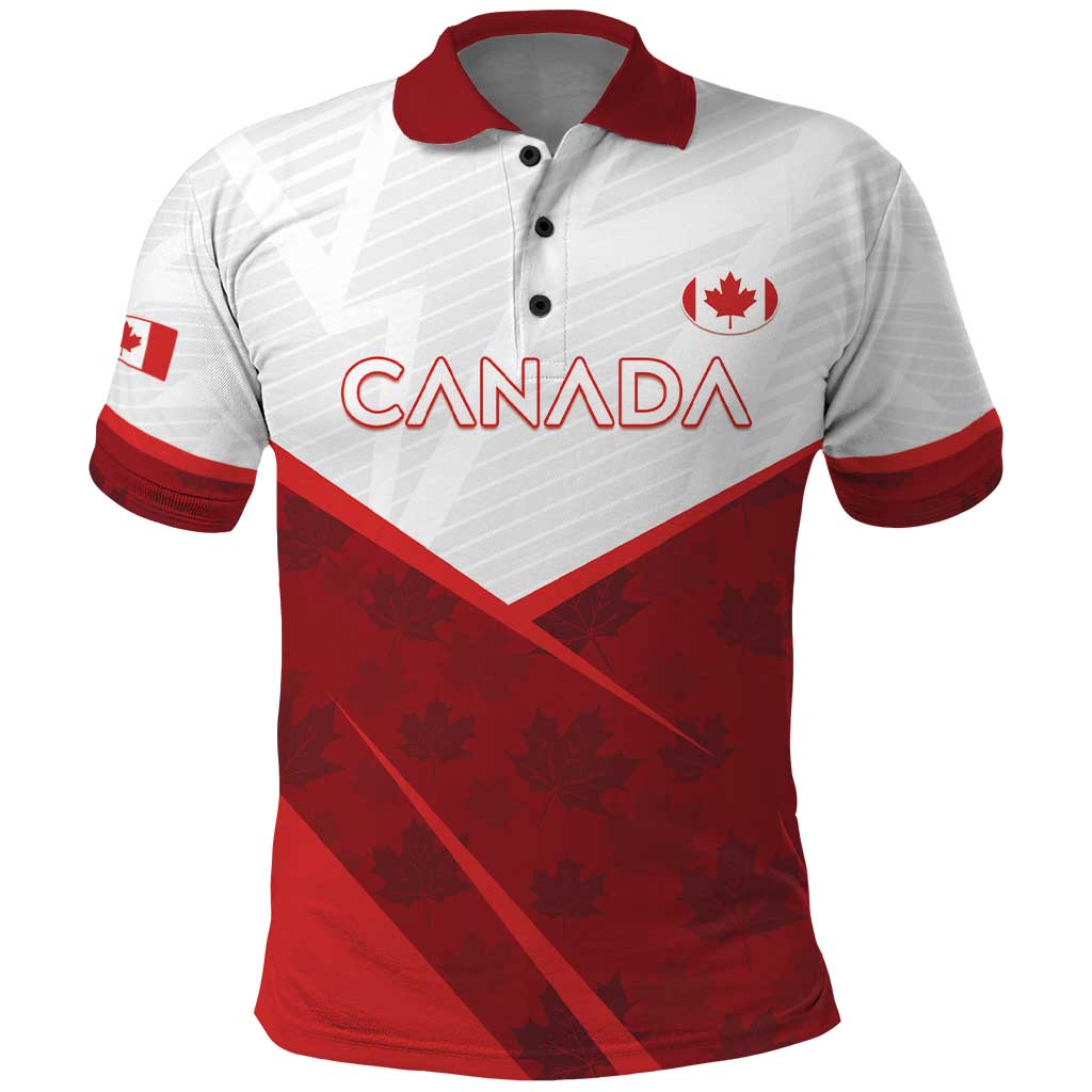 Custom Canada Rugby 2024 Polo Shirt Go Canada Simple Style LT05 - Wonder Print Shop