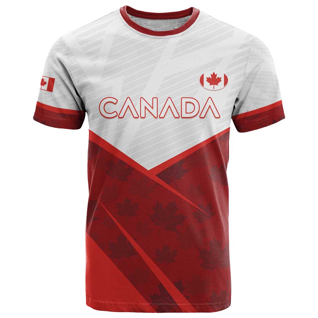 Custom Canada Rugby 2024 T Shirt Go Canada Simple Style