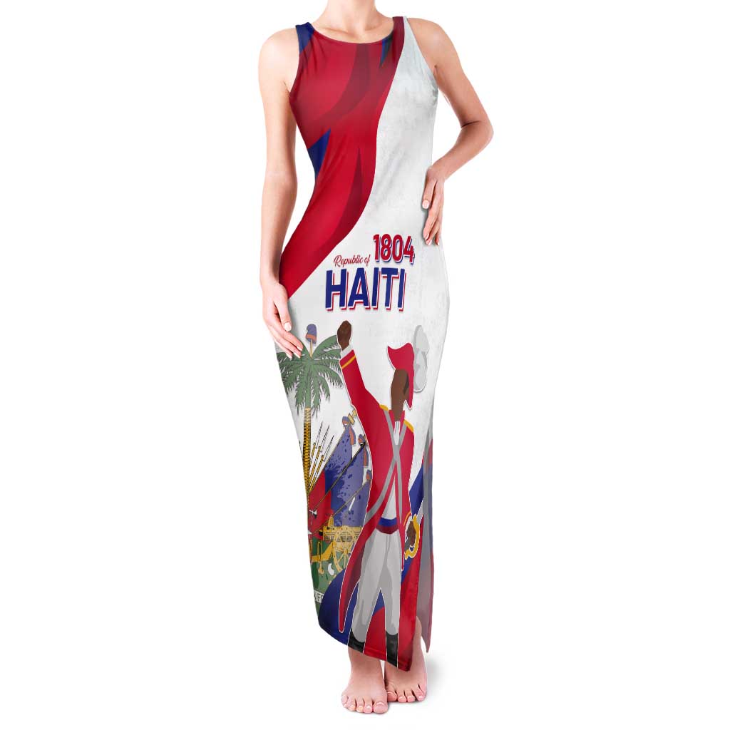 Personalised Haiti 221st Anniversary Independence Day Tank Maxi Dress LT05 - Wonder Print Shop