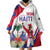 Personalised Haiti 221st Anniversary Independence Day Wearable Blanket Hoodie