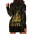 Haiti 1804 Hoodie Dress Polynesian Gold Neg Maron LT05 - Wonder Print Shop