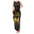 Haiti 1804 Tank Maxi Dress Polynesian Gold Neg Maron LT05 - Wonder Print Shop