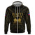 Haiti 1804 Zip Hoodie Polynesian Gold Neg Maron LT05 - Wonder Print Shop