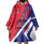 Personalised Haiti 1804 Wearable Blanket Hoodie Coat Of Arms Simple Style