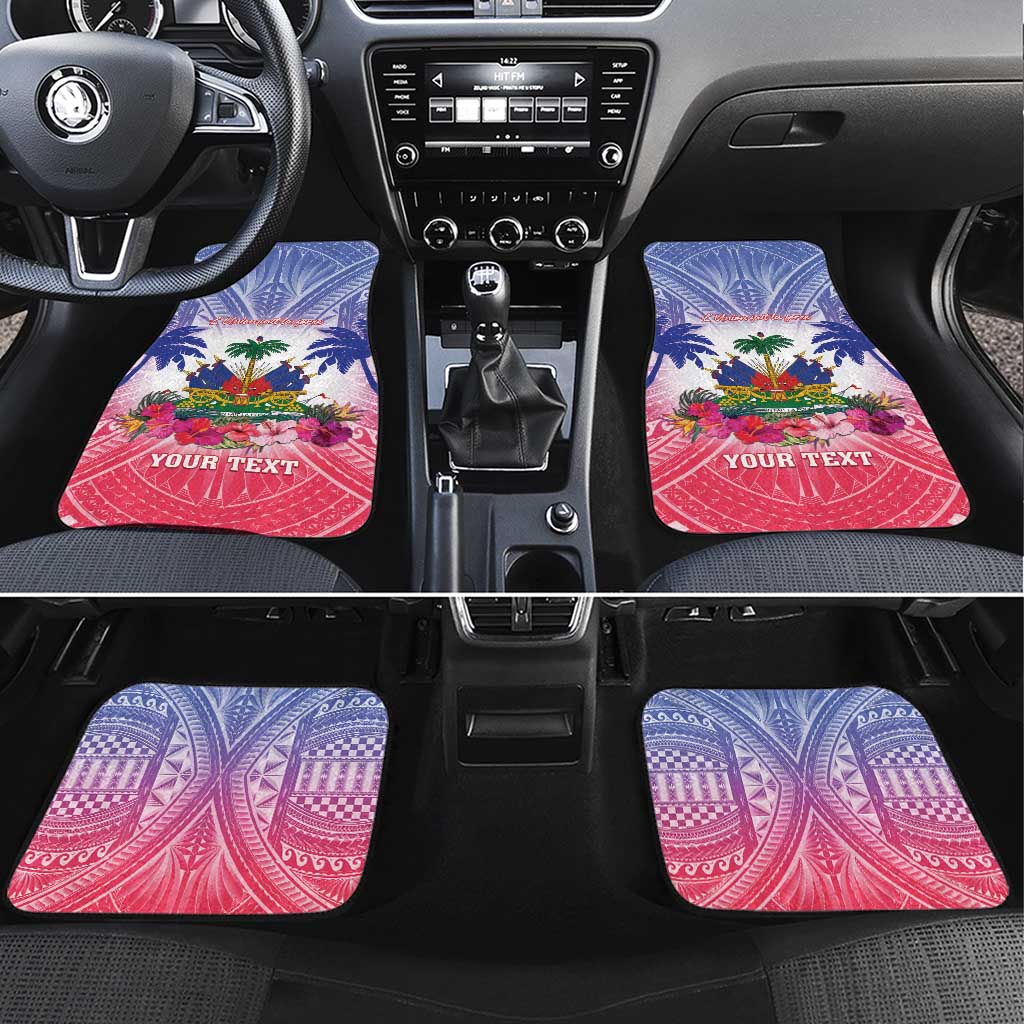 Haiti Independence Day Car Mats Neg Maron Polynesian Style LT05 - Wonder Print Shop