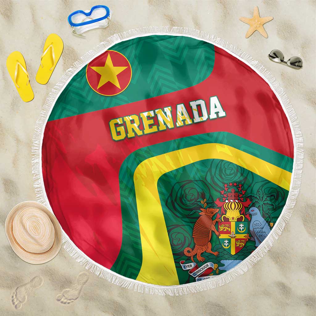 Grenada Beach Blanket Coat Of Arms Unique Style