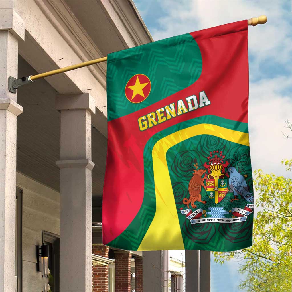 Grenada Garden Flag Coat Of Arms Unique Style