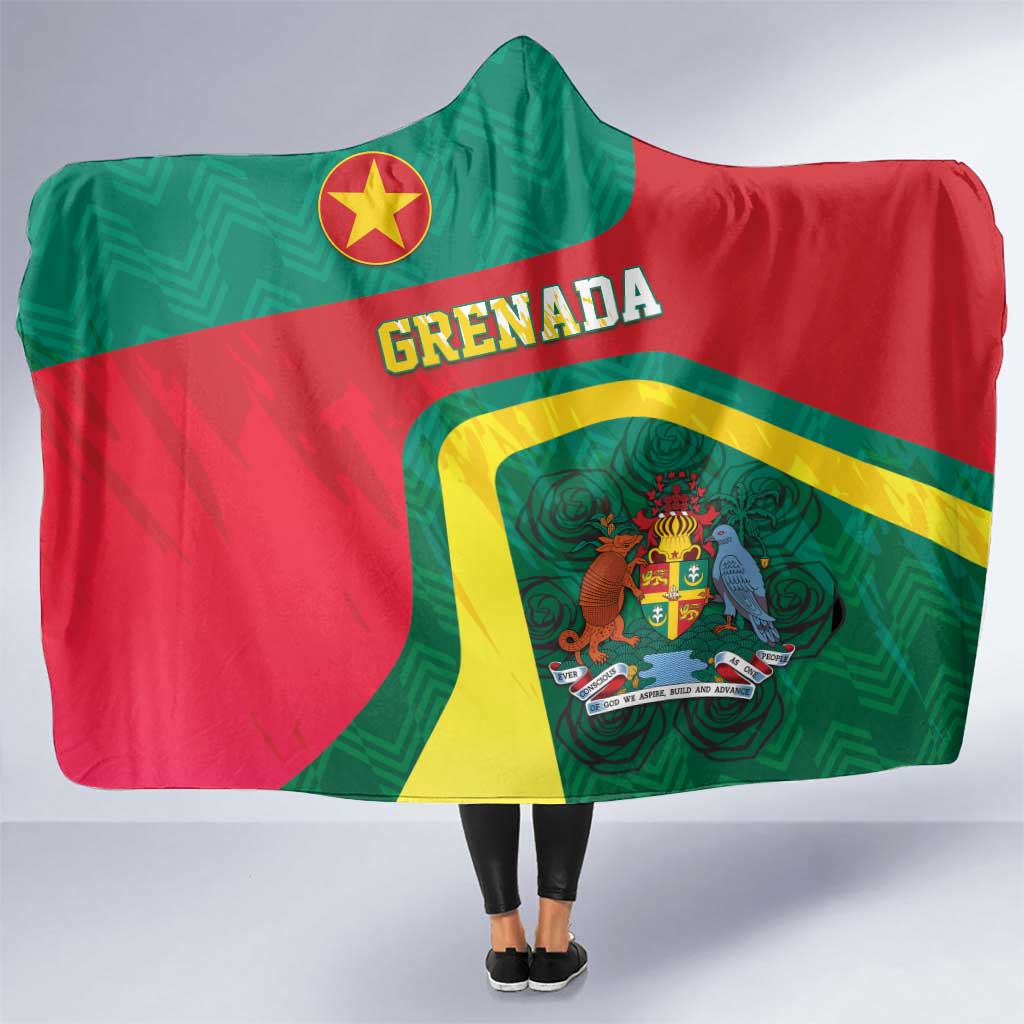 Grenada Hooded Blanket Coat Of Arms Unique Style