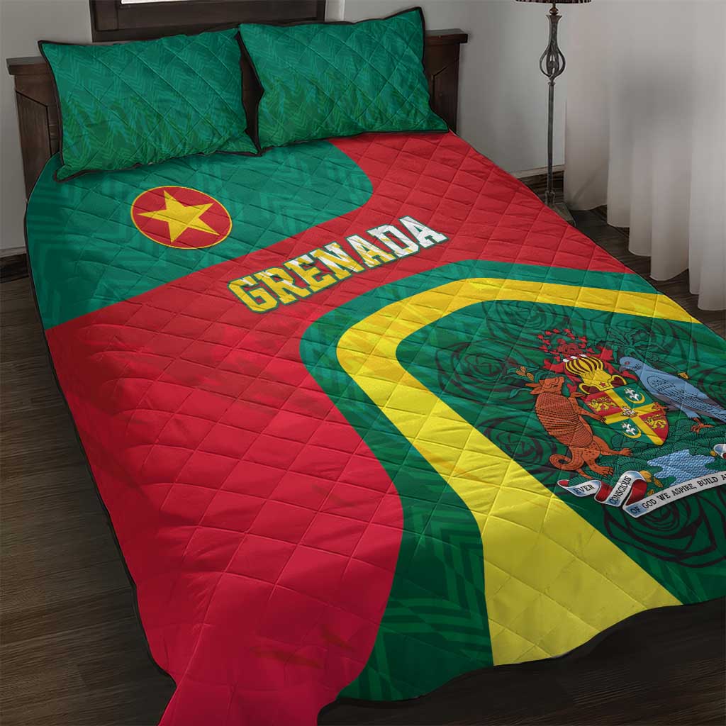 Grenada Quilt Bed Set Coat Of Arms Unique Style