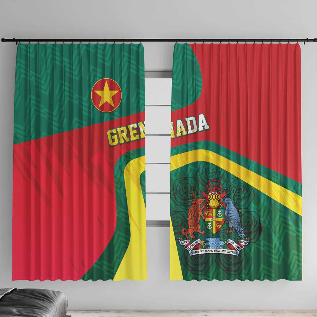 Grenada Window Curtain Coat Of Arms Unique Style