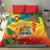 Grenada Bedding Set Gwenad Flag With Heliconia Lobster Claws