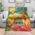 Grenada Blanket Gwenad Flag With Heliconia Lobster Claws