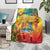 Grenada Blanket Gwenad Flag With Heliconia Lobster Claws