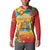 Grenada Button Sweatshirt Gwenad Flag With Heliconia Lobster Claws