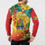 Grenada Button Sweatshirt Gwenad Flag With Heliconia Lobster Claws