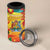 Grenada 4 in 1 Can Cooler Tumbler Gwenad Flag With Heliconia Lobster Claws