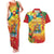 Grenada Couples Matching Tank Maxi Dress and Hawaiian Shirt Gwenad Flag With Heliconia Lobster Claws