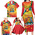 Grenada Family Matching Long Sleeve Bodycon Dress and Hawaiian Shirt Gwenad Flag With Heliconia Lobster Claws