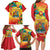 Grenada Family Matching Long Sleeve Bodycon Dress and Hawaiian Shirt Gwenad Flag With Heliconia Lobster Claws