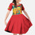 Grenada Family Matching Off The Shoulder Long Sleeve Dress and Hawaiian Shirt Gwenad Flag With Heliconia Lobster Claws