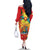 Grenada Family Matching Off The Shoulder Long Sleeve Dress and Hawaiian Shirt Gwenad Flag With Heliconia Lobster Claws