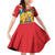 Grenada Family Matching Off Shoulder Short Dress and Hawaiian Shirt Gwenad Flag With Heliconia Lobster Claws