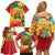 Grenada Family Matching Off Shoulder Short Dress and Hawaiian Shirt Gwenad Flag With Heliconia Lobster Claws