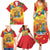 Grenada Family Matching Summer Maxi Dress and Hawaiian Shirt Gwenad Flag With Heliconia Lobster Claws