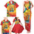 Grenada Family Matching Tank Maxi Dress and Hawaiian Shirt Gwenad Flag With Heliconia Lobster Claws