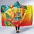 Grenada Hooded Blanket Gwenad Flag With Heliconia Lobster Claws