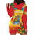 Grenada Hoodie Dress Gwenad Flag With Heliconia Lobster Claws