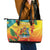 Grenada Leather Tote Bag Gwenad Flag With Heliconia Lobster Claws