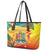 Grenada Leather Tote Bag Gwenad Flag With Heliconia Lobster Claws