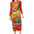 Grenada Long Sleeve Bodycon Dress Gwenad Flag With Heliconia Lobster Claws