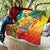 Grenada Quilt Gwenad Flag With Heliconia Lobster Claws