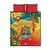 Grenada Quilt Bed Set Gwenad Flag With Heliconia Lobster Claws