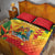 Grenada Quilt Bed Set Gwenad Flag With Heliconia Lobster Claws