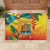 Grenada Rubber Doormat Gwenad Flag With Heliconia Lobster Claws