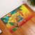 Grenada Rubber Doormat Gwenad Flag With Heliconia Lobster Claws