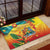 Grenada Rubber Doormat Gwenad Flag With Heliconia Lobster Claws